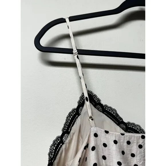 NWT EXPRESS Polka Dot Lace Detailed Trapeze Dress, Sz L - Picture 13 of 16